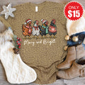 Merry and Bright Tee - Brown Leopard - 15 product image 1