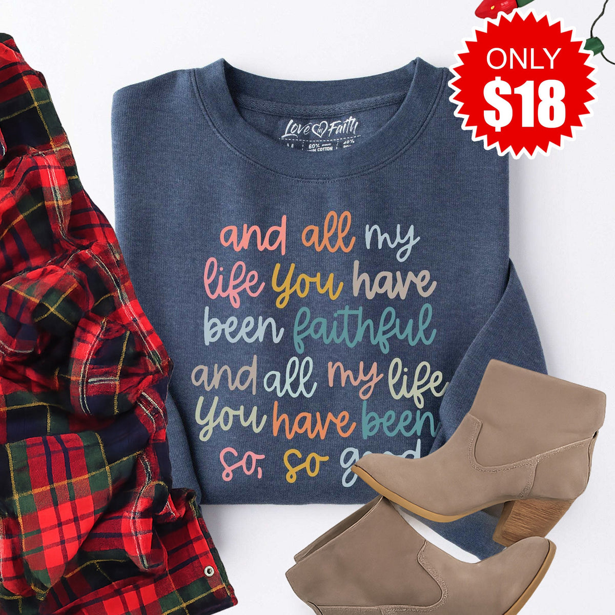 So, So Good Sweatshirt - Heather Navy - 18 product image 1