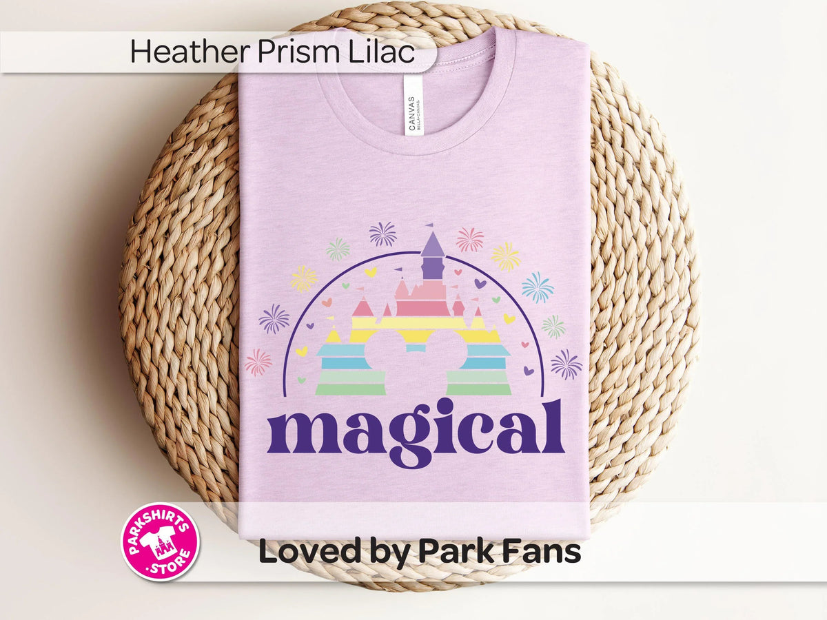 Disney Castle Shirt | Magical Purple Graphic Tee | World product image 3