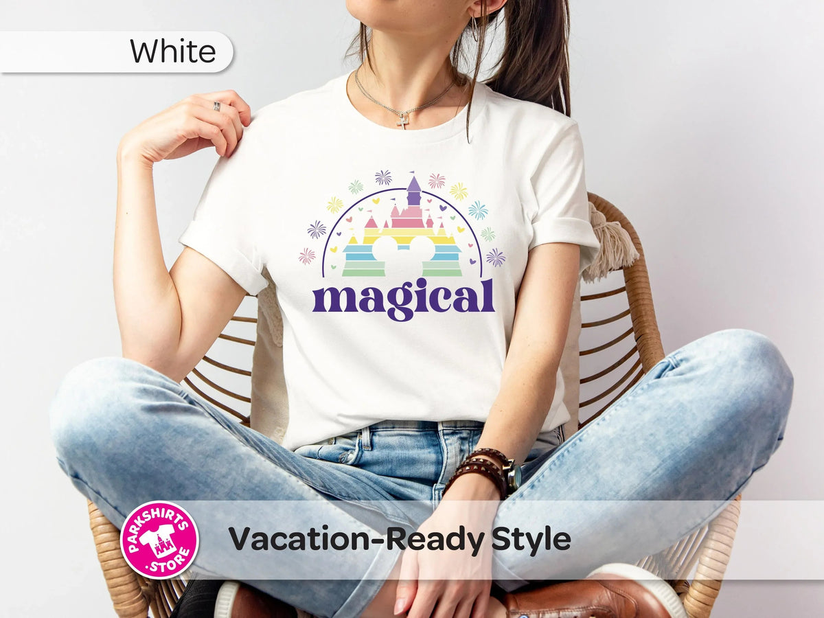 Disney Castle Shirt | Magical Purple Graphic Tee | World product image 1