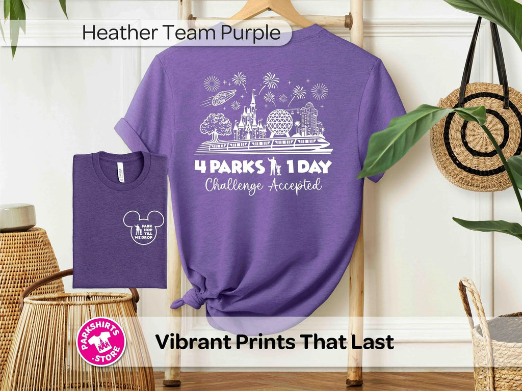 Park Hop Till We Drop Shirt | 4 Parks 1 Day Disney Tee product image 2