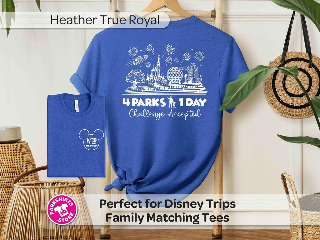 Park Hop Till We Drop Shirt | 4 Parks 1 Day Disney Tee product image 3