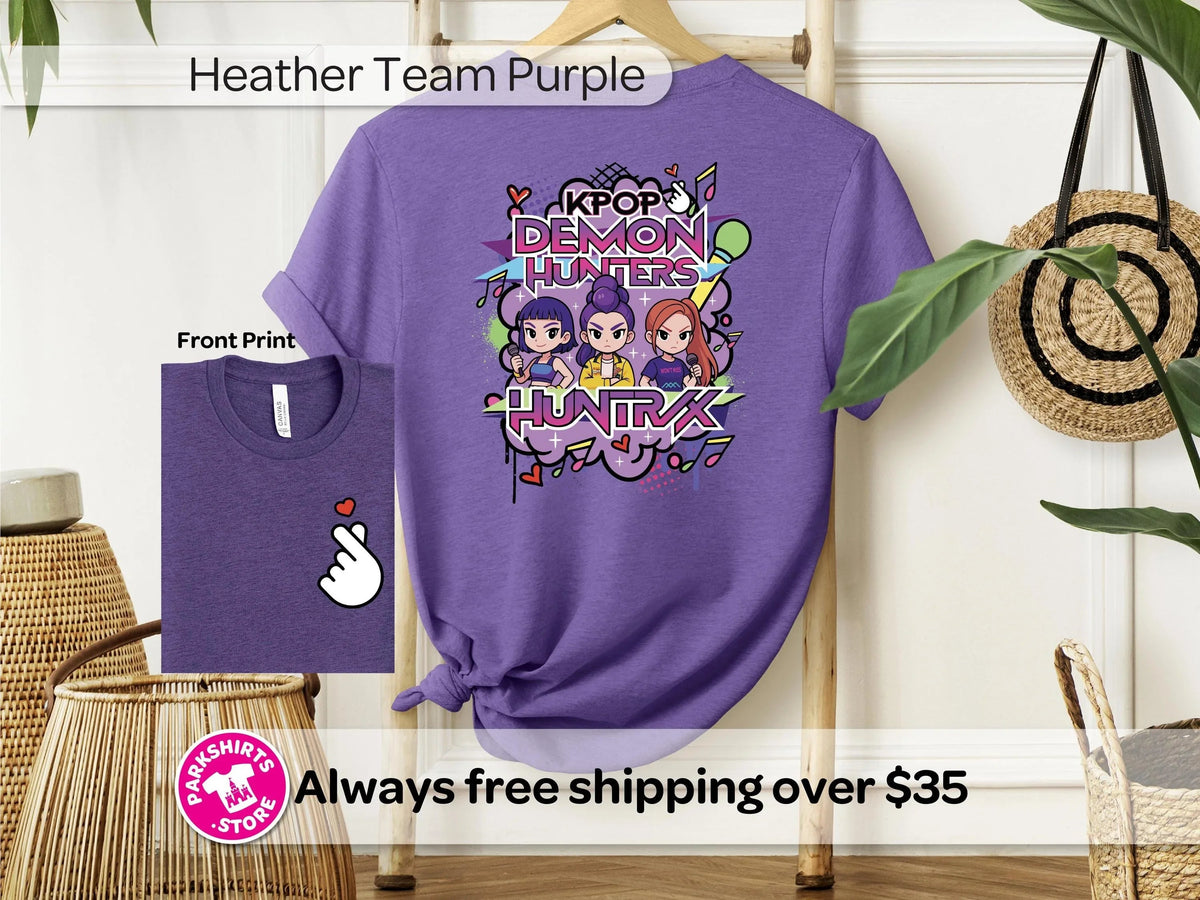 Anime K-Pop Shirt | Girl Trio Graphic Tee | Inspired product image 3