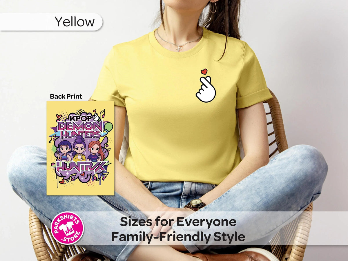 Anime K-Pop Shirt | Girl Trio Graphic Tee | Inspired product image 4