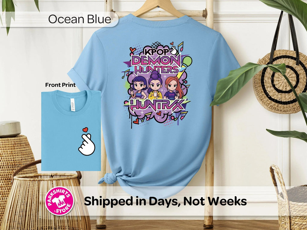 Anime K-Pop Shirt | Girl Trio Graphic Tee | Inspired product image 6