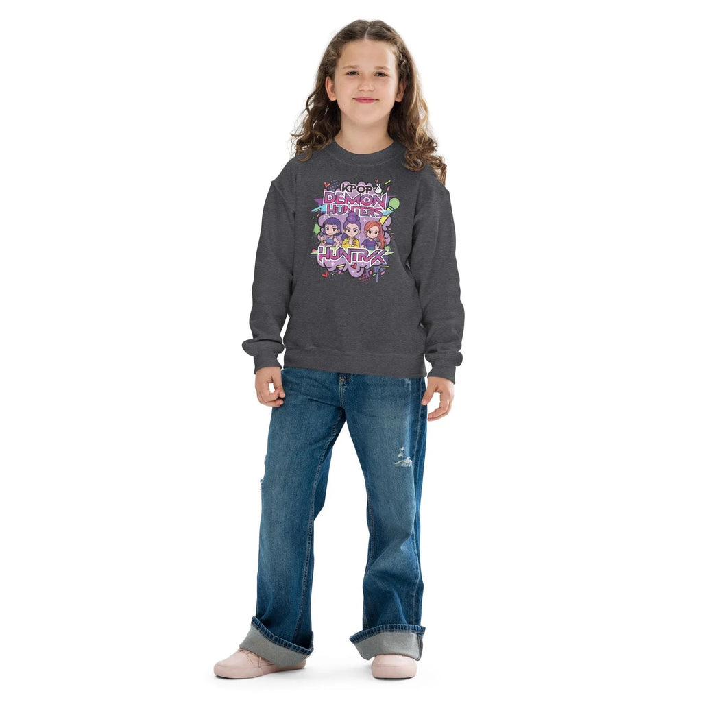 Anime K-Pop Kids Sweatshirt | Girl Trio Crewneck | Inspired product image 9