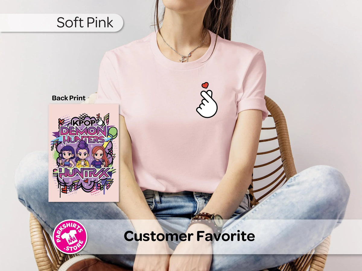 Anime K-Pop Shirt | Girl Trio Graphic Tee | Inspired product image 2