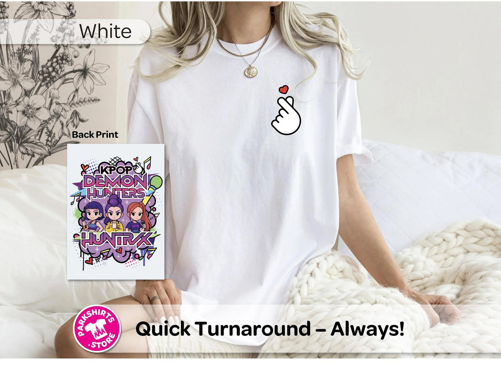 Anime K-Pop Shirt | Girl Trio Graphic Tee | Inspired product image 5