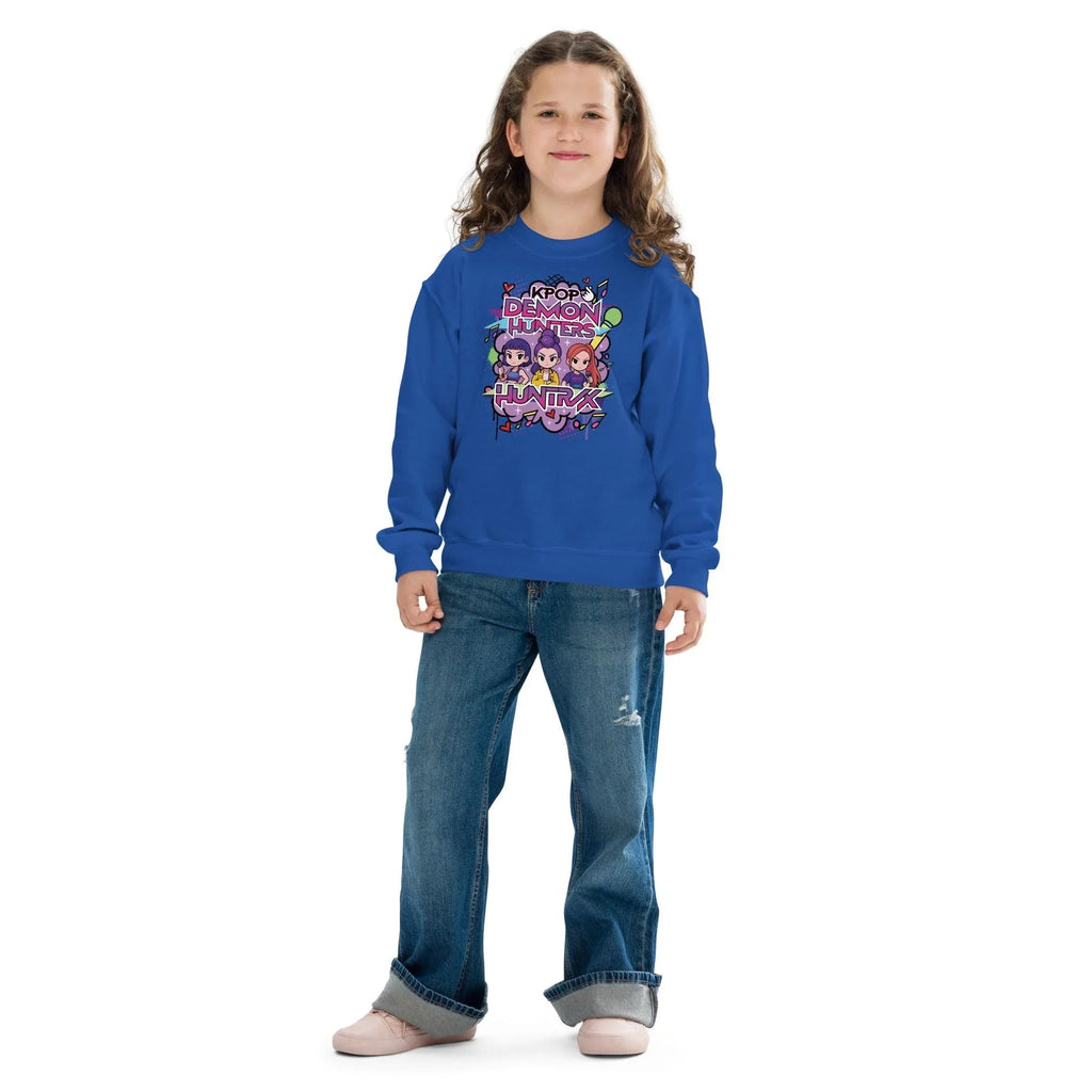 Anime K-Pop Kids Sweatshirt | Girl Trio Crewneck | Inspired product image 10