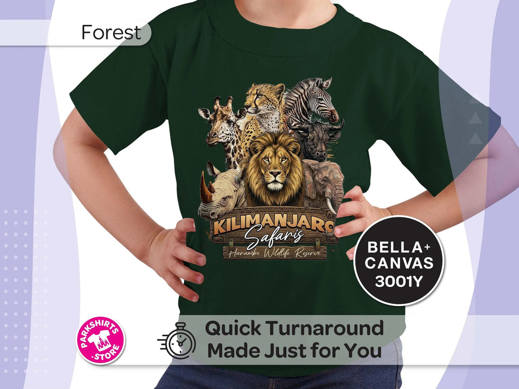 Kids Safari Animal Shirt | Kingdom Youth Tee | Kilimanjaro product image 6