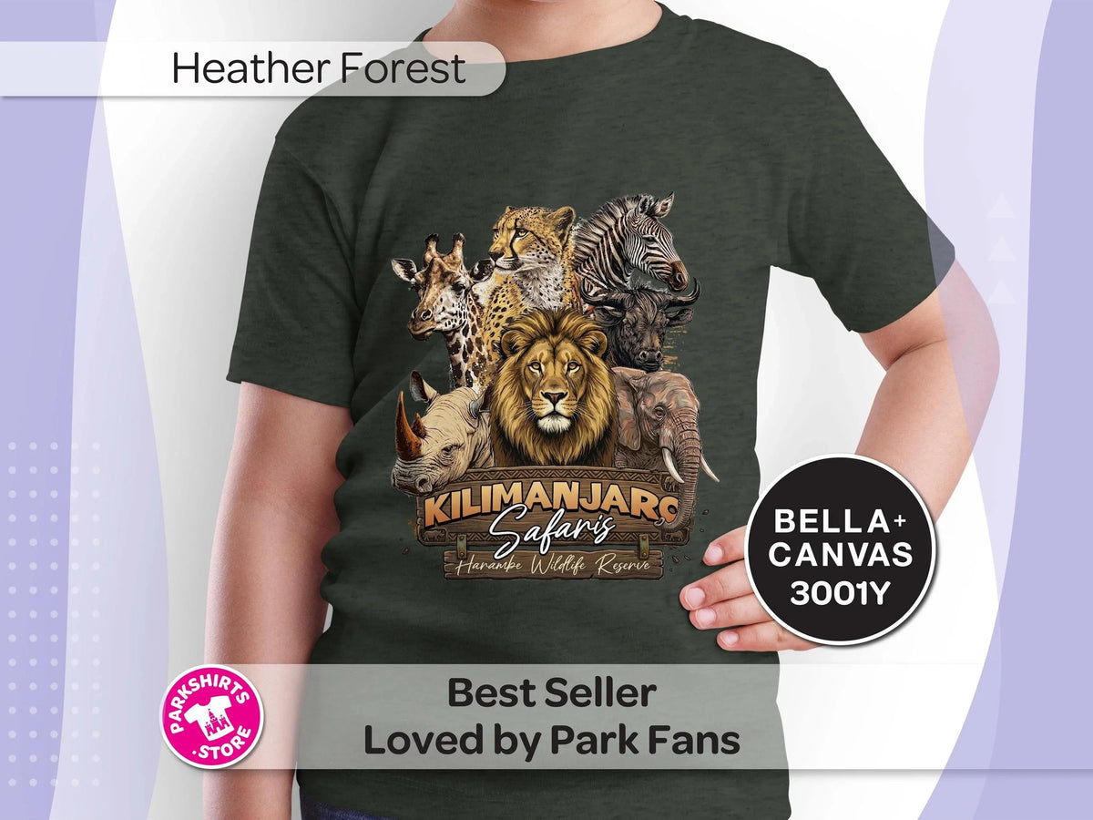 Kids Safari Animal Shirt | Kingdom Youth Tee | Kilimanjaro product image 9
