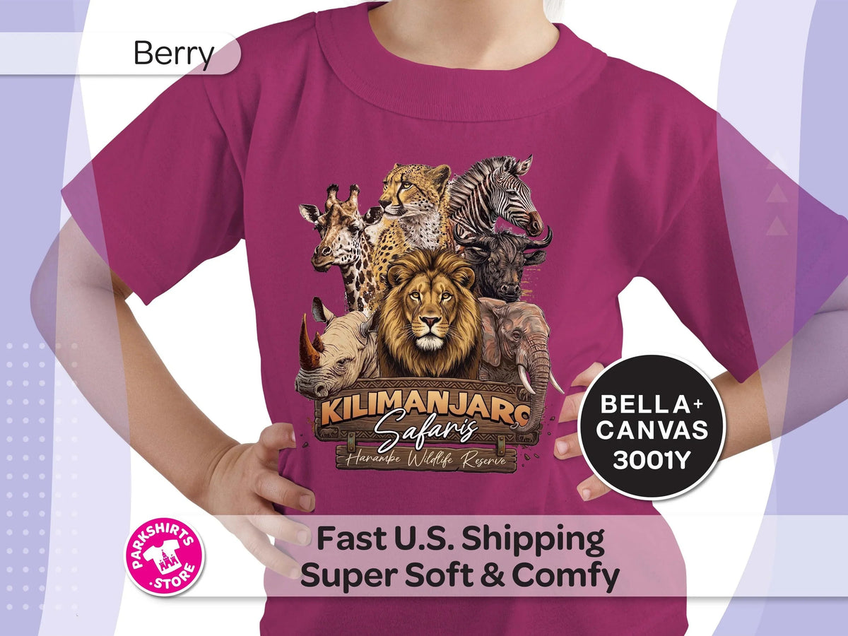 Kids Safari Animal Shirt | Kingdom Youth Tee | Kilimanjaro product image 7