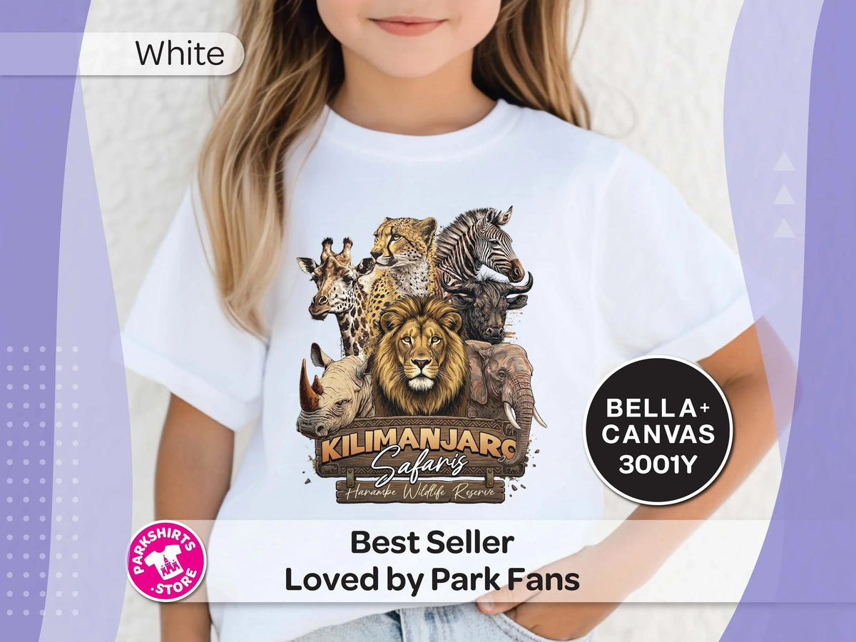 Kids Safari Animal Shirt | Kingdom Youth Tee | Kilimanjaro product image 1