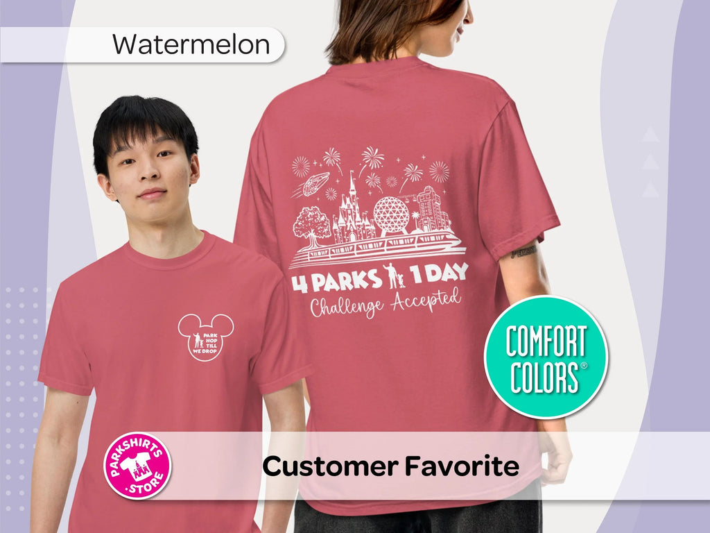 Park Hop Till We Drop Shirt | 4 Parks 1 Day Disney Tee product image 4