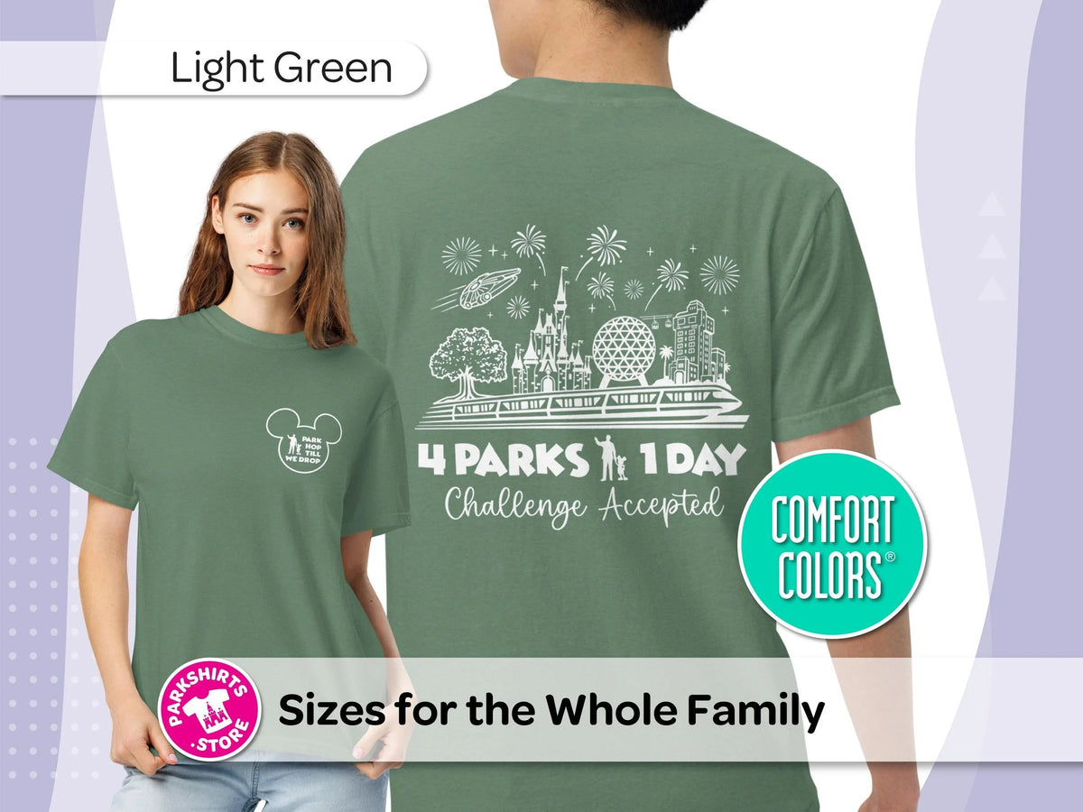 Park Hop Till We Drop Shirt | 4 Parks 1 Day Disney Tee product image 10