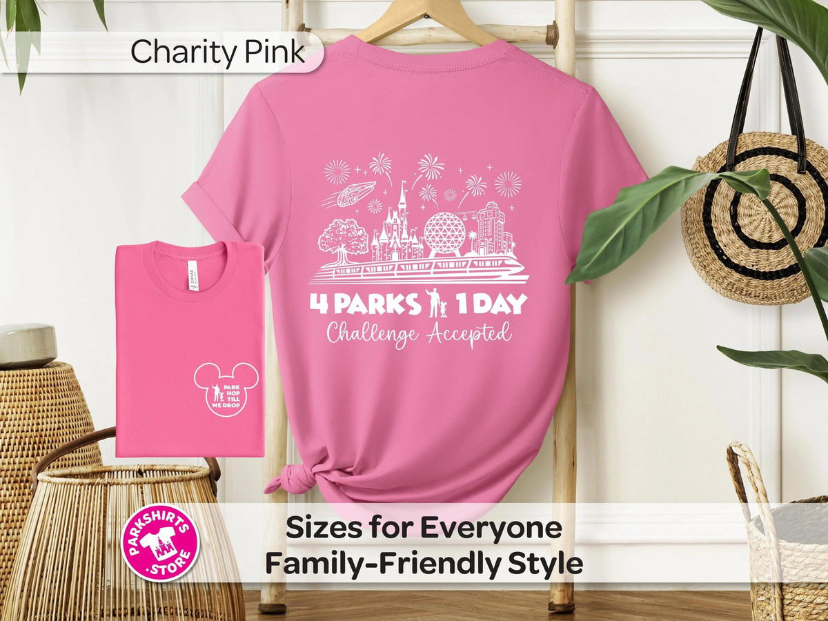 Park Hop Till We Drop Shirt | 4 Parks 1 Day Disney Tee product image 8