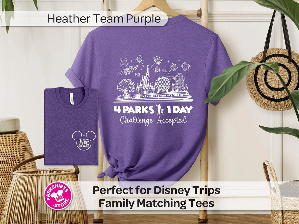Park Hop Till We Drop Shirt | 4 Parks 1 Day Disney Tee product image 1