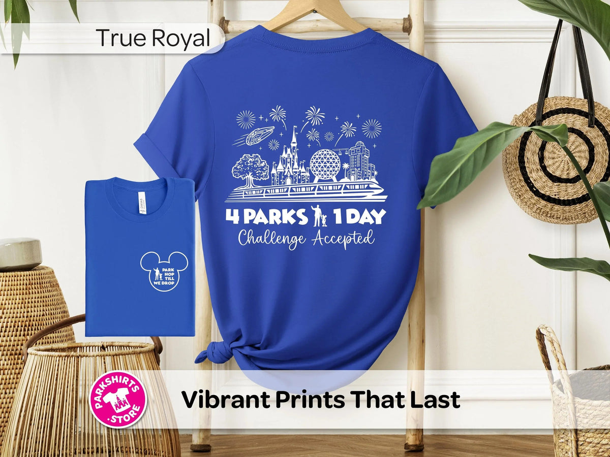 Park Hop Till We Drop Shirt | 4 Parks 1 Day Disney Tee product image 2