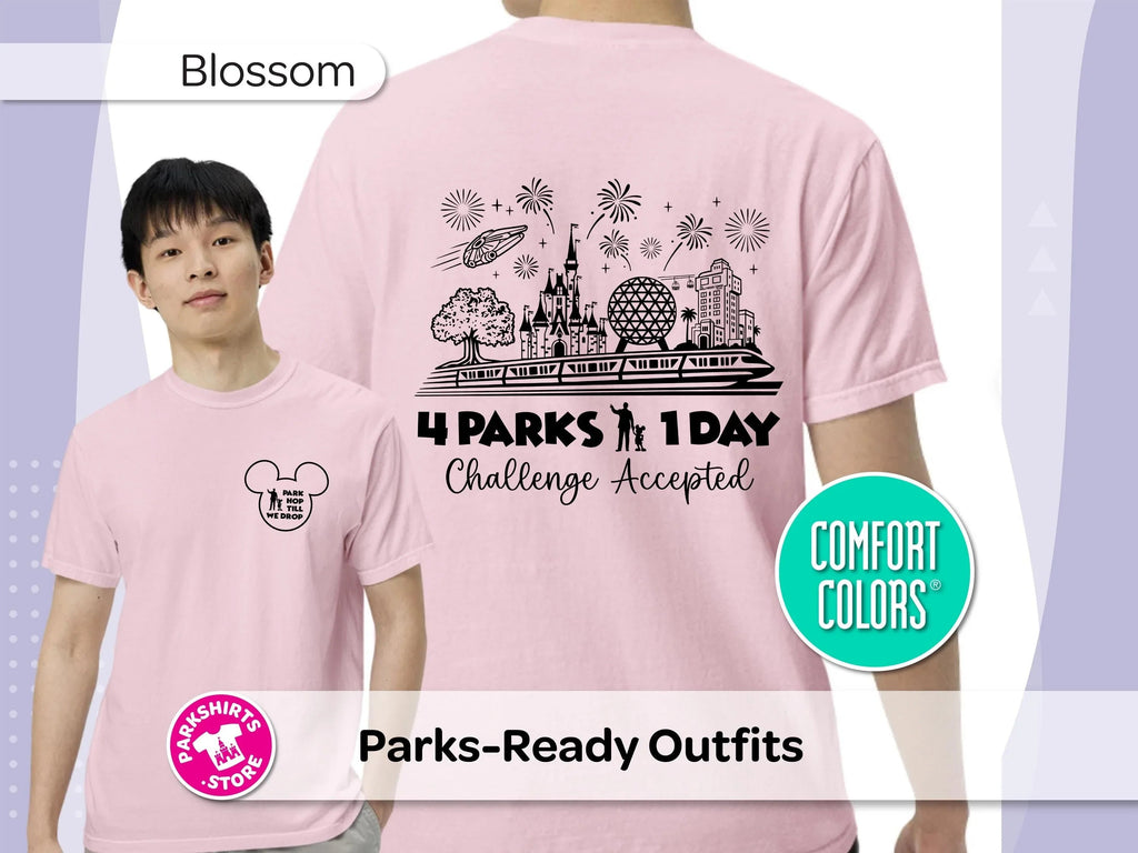 Park Hop Till We Drop Shirt | 4 Parks 1 Day Disney Tee product image 6