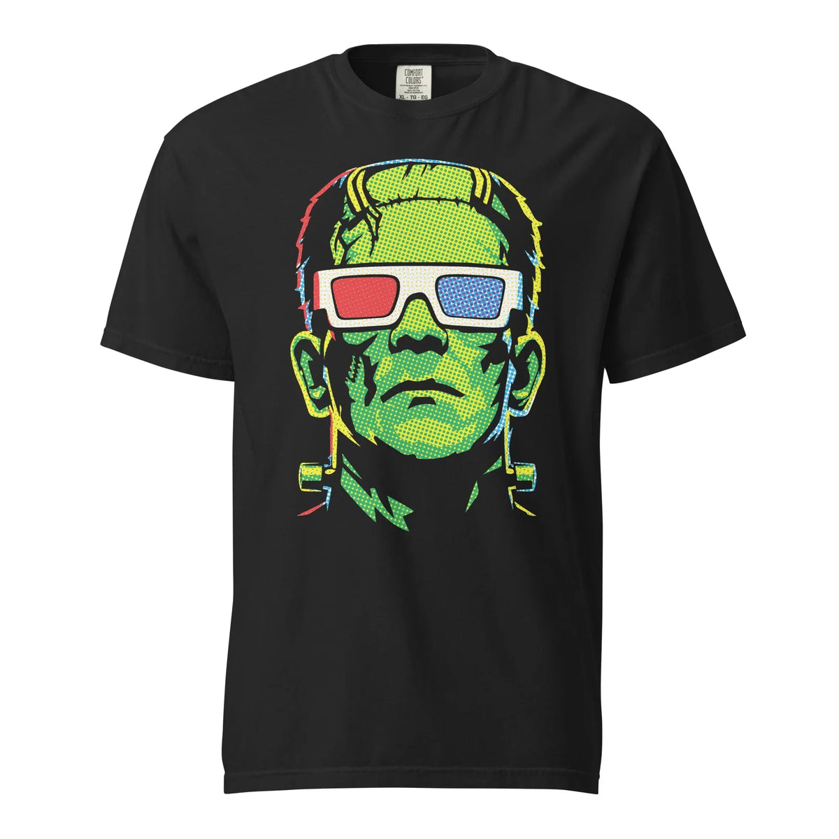 Frankenstein Pop Art T-Shirt | 3D Glasses Graphic Tee product image 1