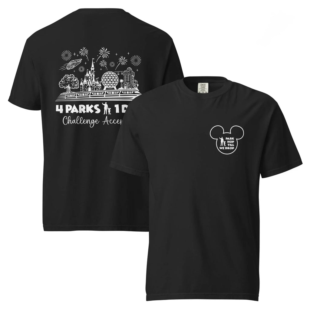 Disney Park Hop Till We Drop Shirt, 4 Parks 1 Day Challenge product image 1