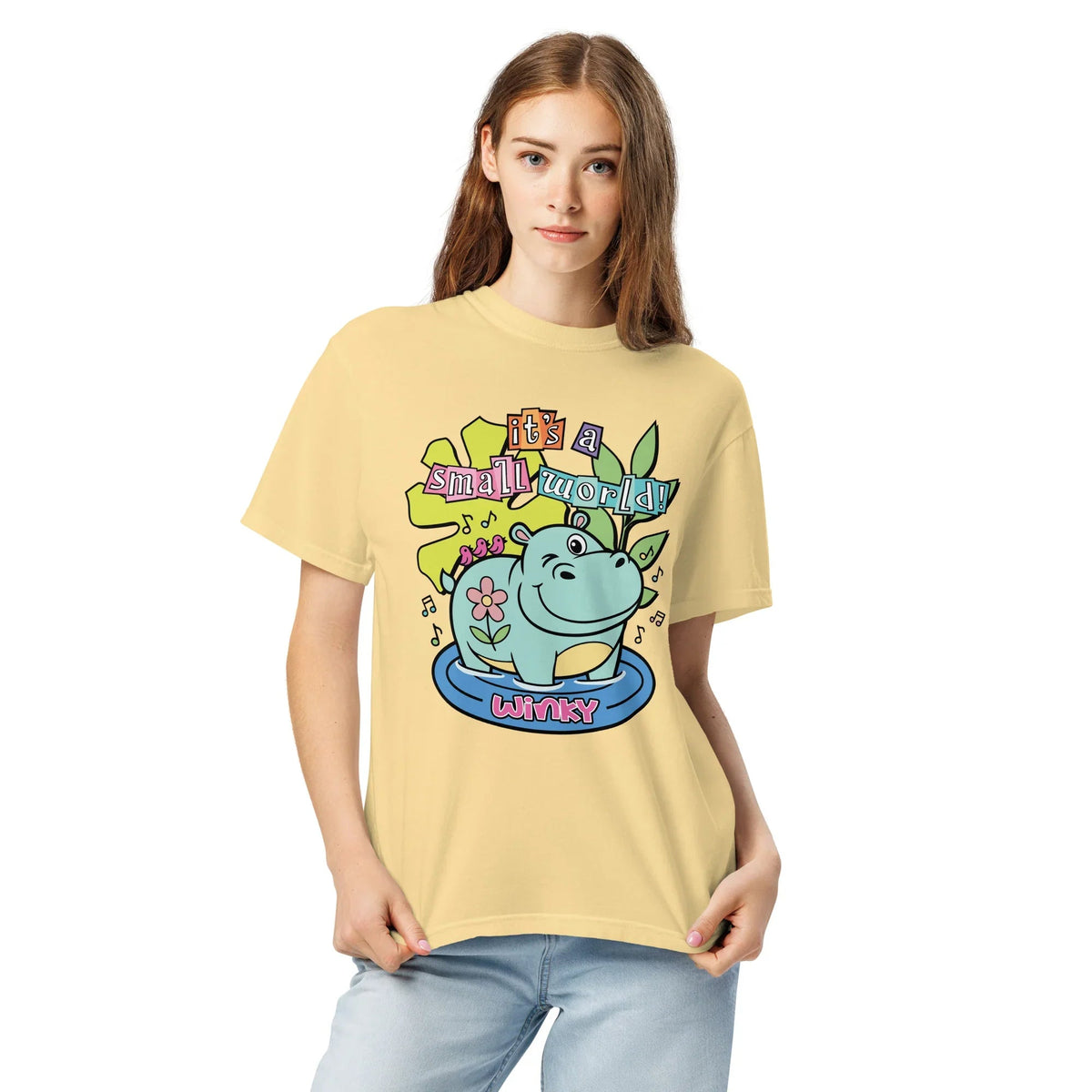 Winking Hippo Graphic T-Shirt - Comfort Colors 1717 product image 9