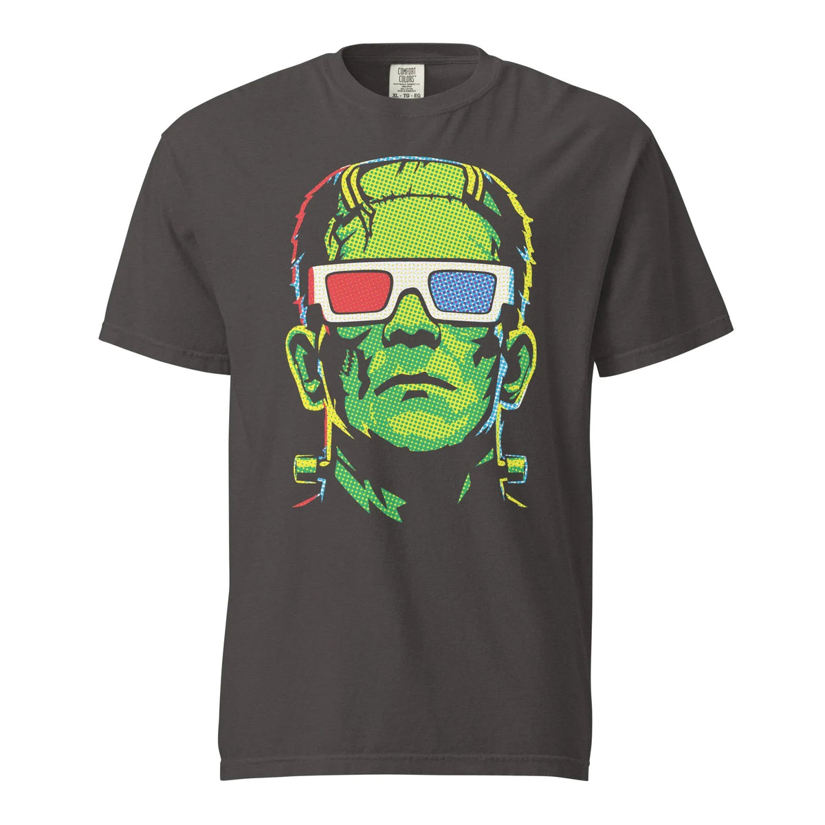 Frankenstein Pop Art T-Shirt | 3D Glasses Graphic Tee product image 3