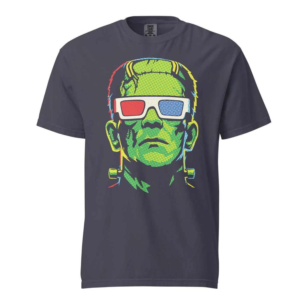 Frankenstein Pop Art T-Shirt | 3D Glasses Graphic Tee product image 4