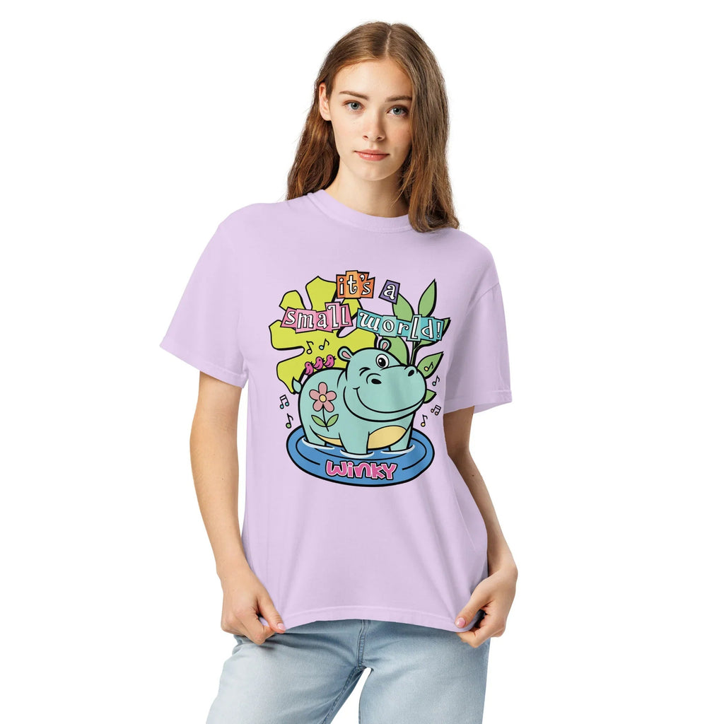 Winking Hippo Graphic T-Shirt - Comfort Colors 1717 product image 6