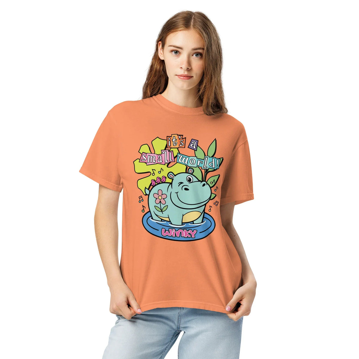 Winking Hippo Graphic T-Shirt - Comfort Colors 1717 product image 3