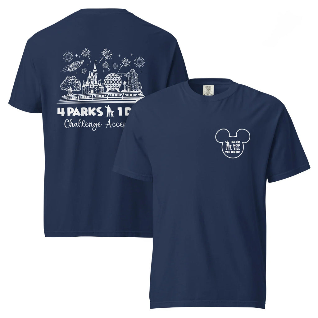 Disney Park Hop Till We Drop Shirt, 4 Parks 1 Day Challenge product image 2