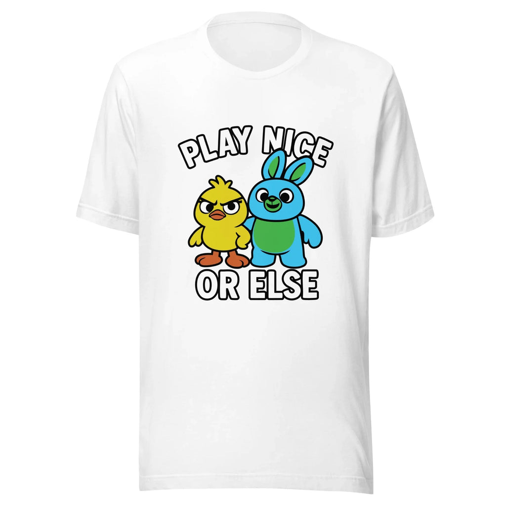 Toy Story – Ducky & Bunny "Play Nice or Else" t-shirt product image 2