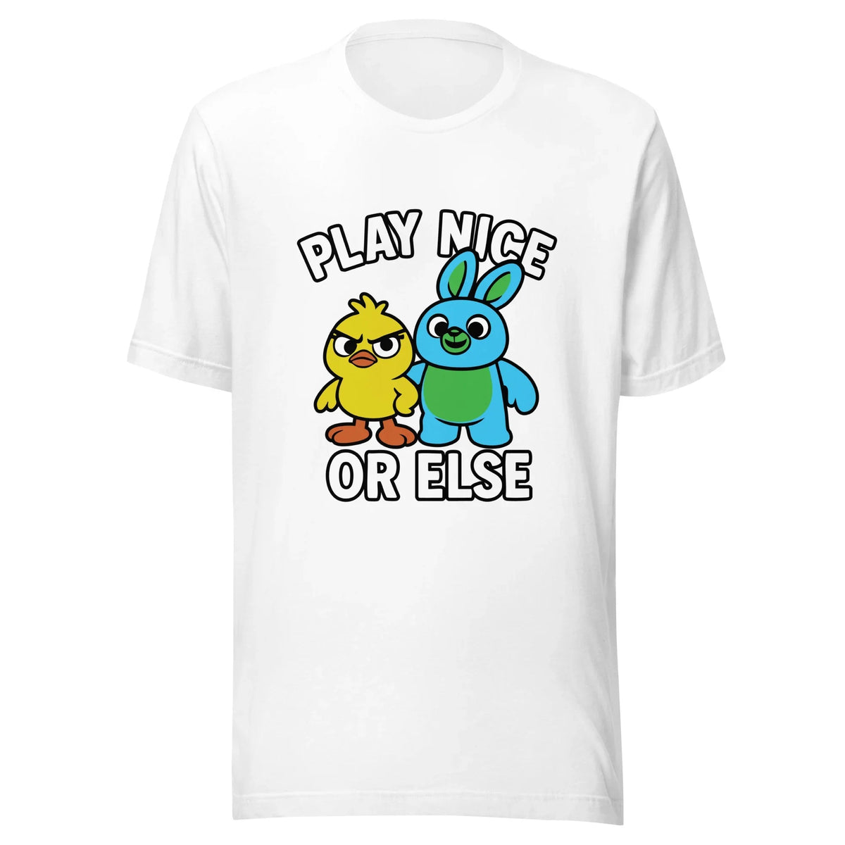 Toy Story – Ducky & Bunny "Play Nice or Else" t-shirt product image 2