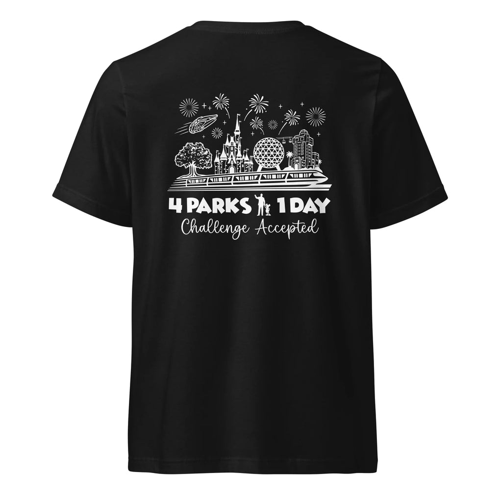 Disney Park Hop Till We Drop V-Neck Shirt, 4 Parks 1 Day product image 2