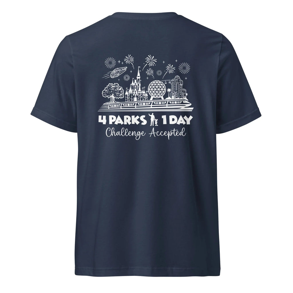 Disney Park Hop Till We Drop V-Neck Shirt, 4 Parks 1 Day product image 4