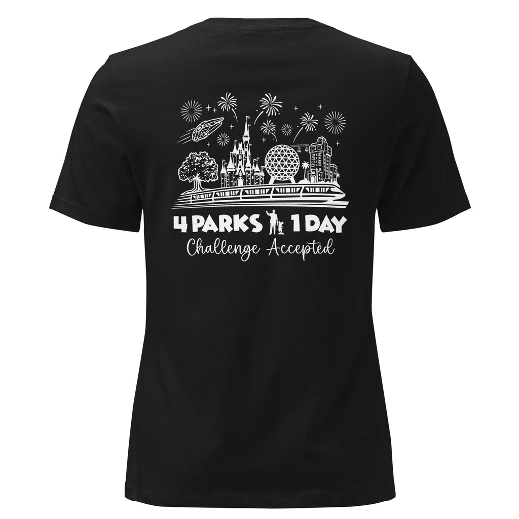 Women's Disney Park Hop Shirt, 4 Parks 1 Day Challenge Tee product image 5