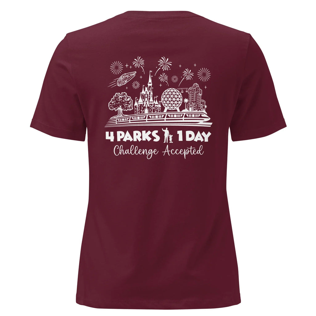 Women's Disney Park Hop Shirt, 4 Parks 1 Day Challenge Tee product image 7