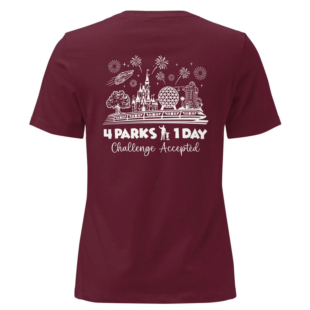 Women's Disney Park Hop Shirt, 4 Parks 1 Day Challenge Tee product image 7