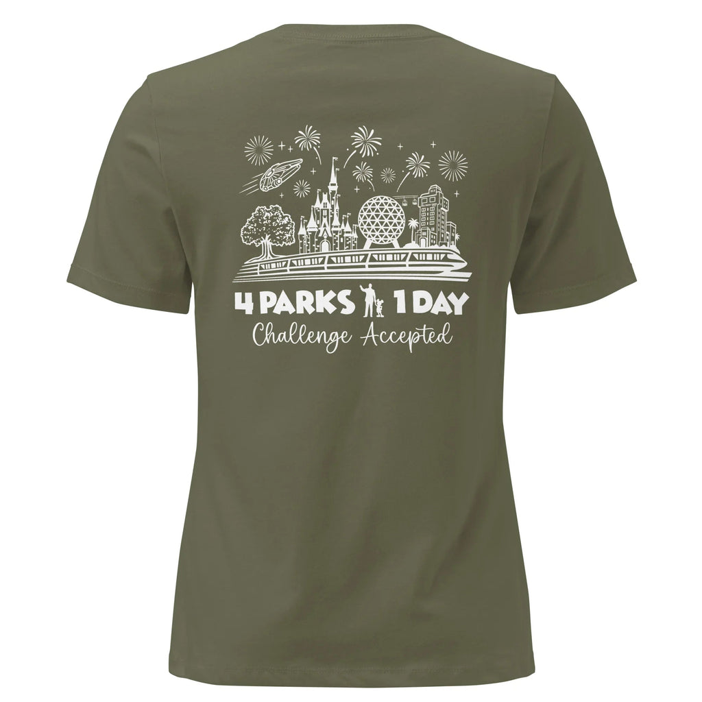 Women's Disney Park Hop Shirt, 4 Parks 1 Day Challenge Tee product image 11