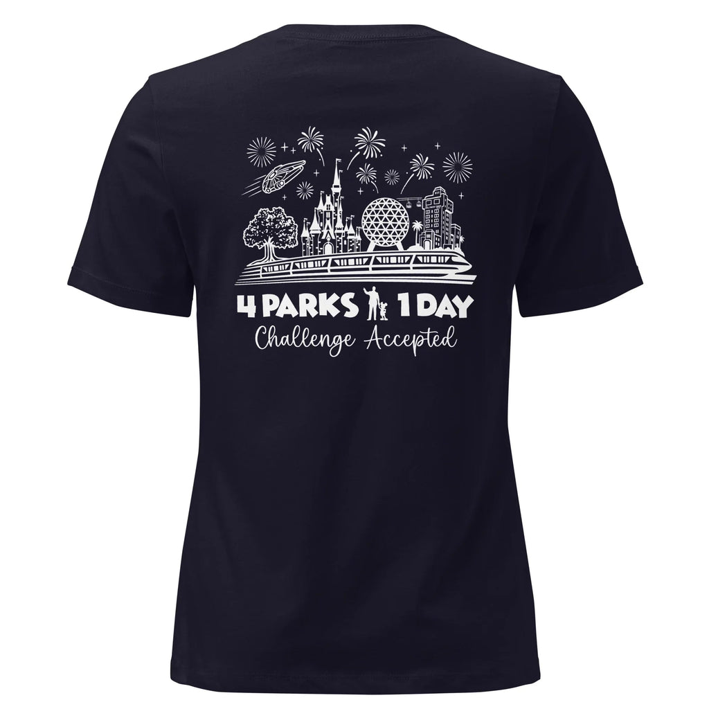 Women's Disney Park Hop Shirt, 4 Parks 1 Day Challenge Tee product image 3