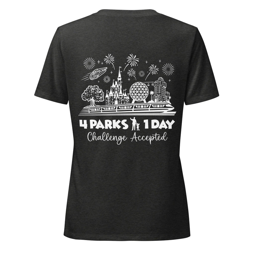 Women's Disney Park Hop Shirt, 4 Parks 1 Day Challenge Tee product image 6