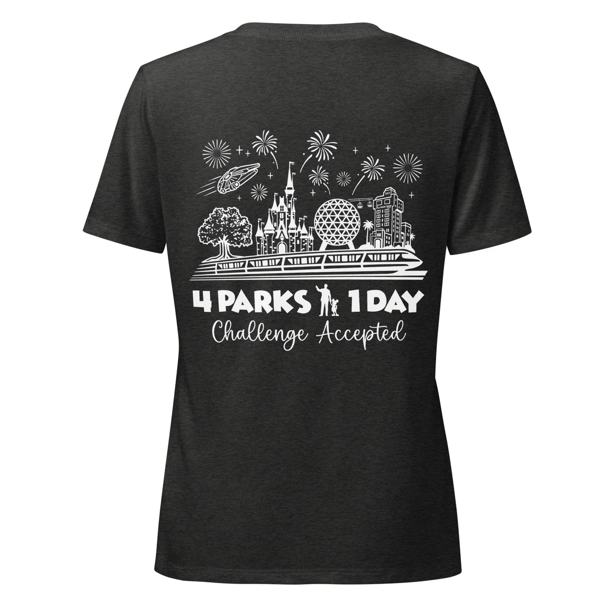 Women's Disney Park Hop Shirt, 4 Parks 1 Day Challenge Tee product image 6