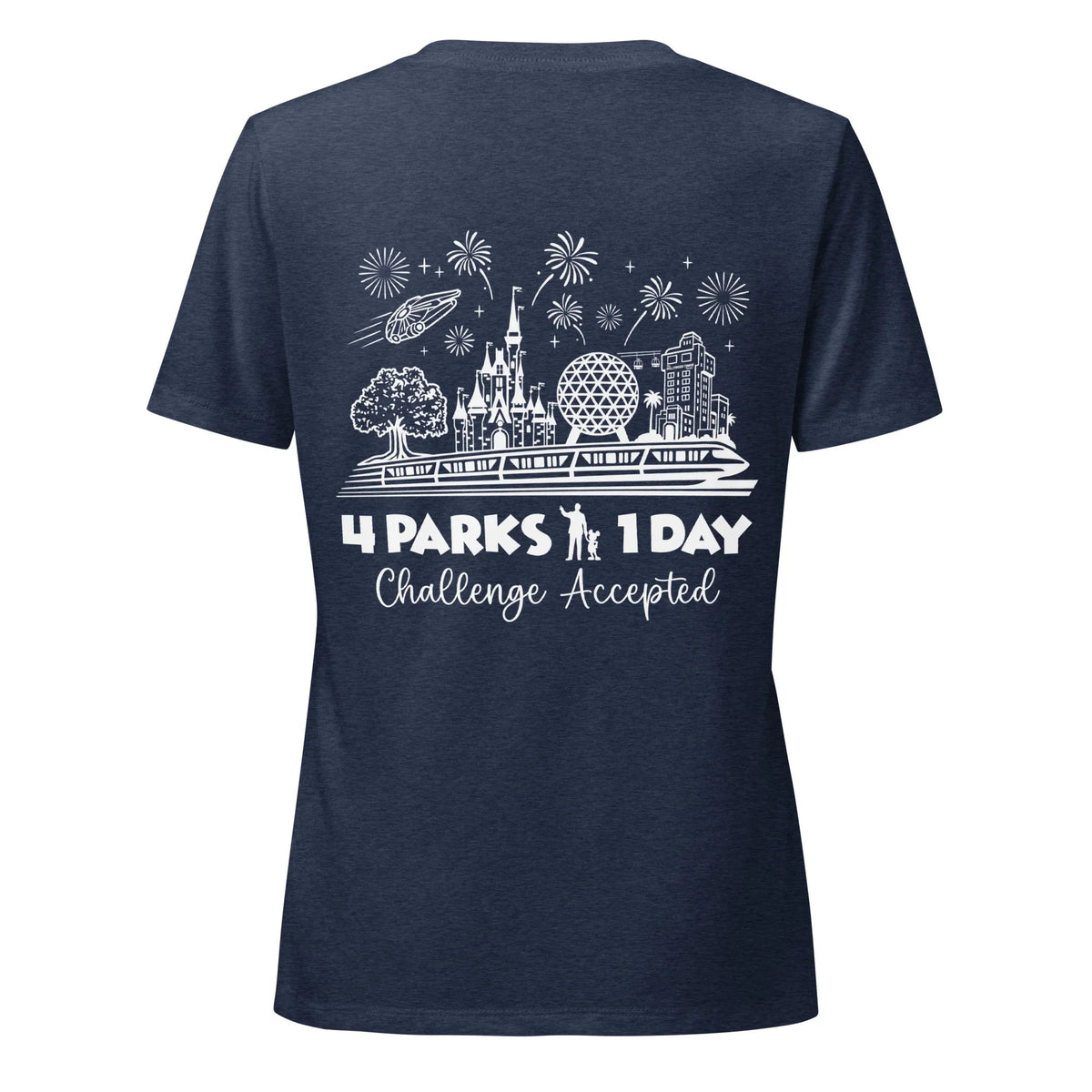 Women's Disney Park Hop Shirt, 4 Parks 1 Day Challenge Tee product image 4