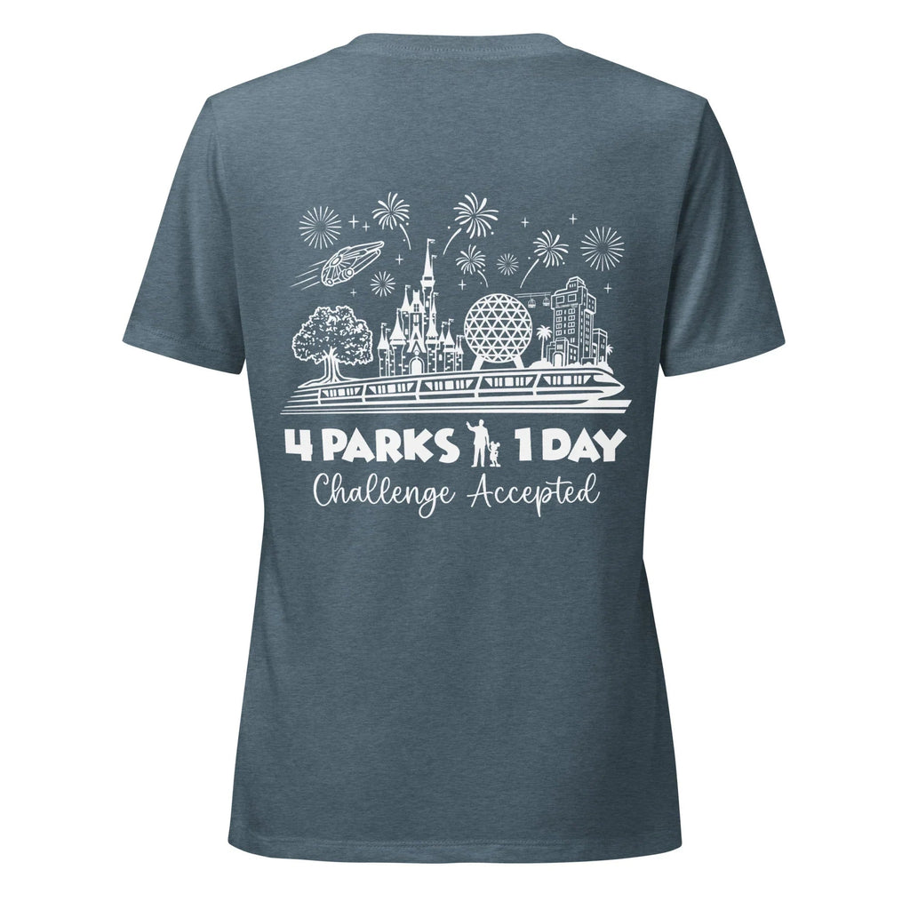 Women's Disney Park Hop Shirt, 4 Parks 1 Day Challenge Tee product image 8
