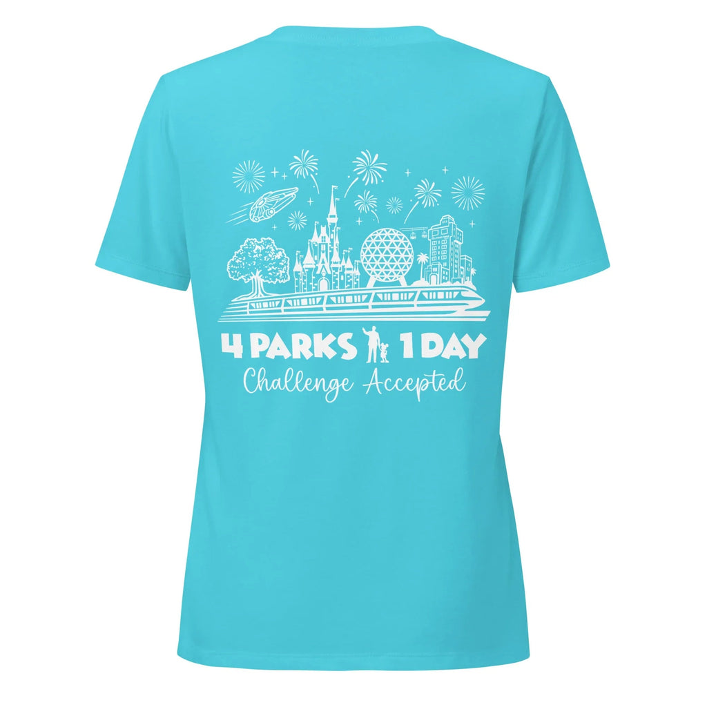Women's Disney Park Hop Shirt, 4 Parks 1 Day Challenge Tee product image 14