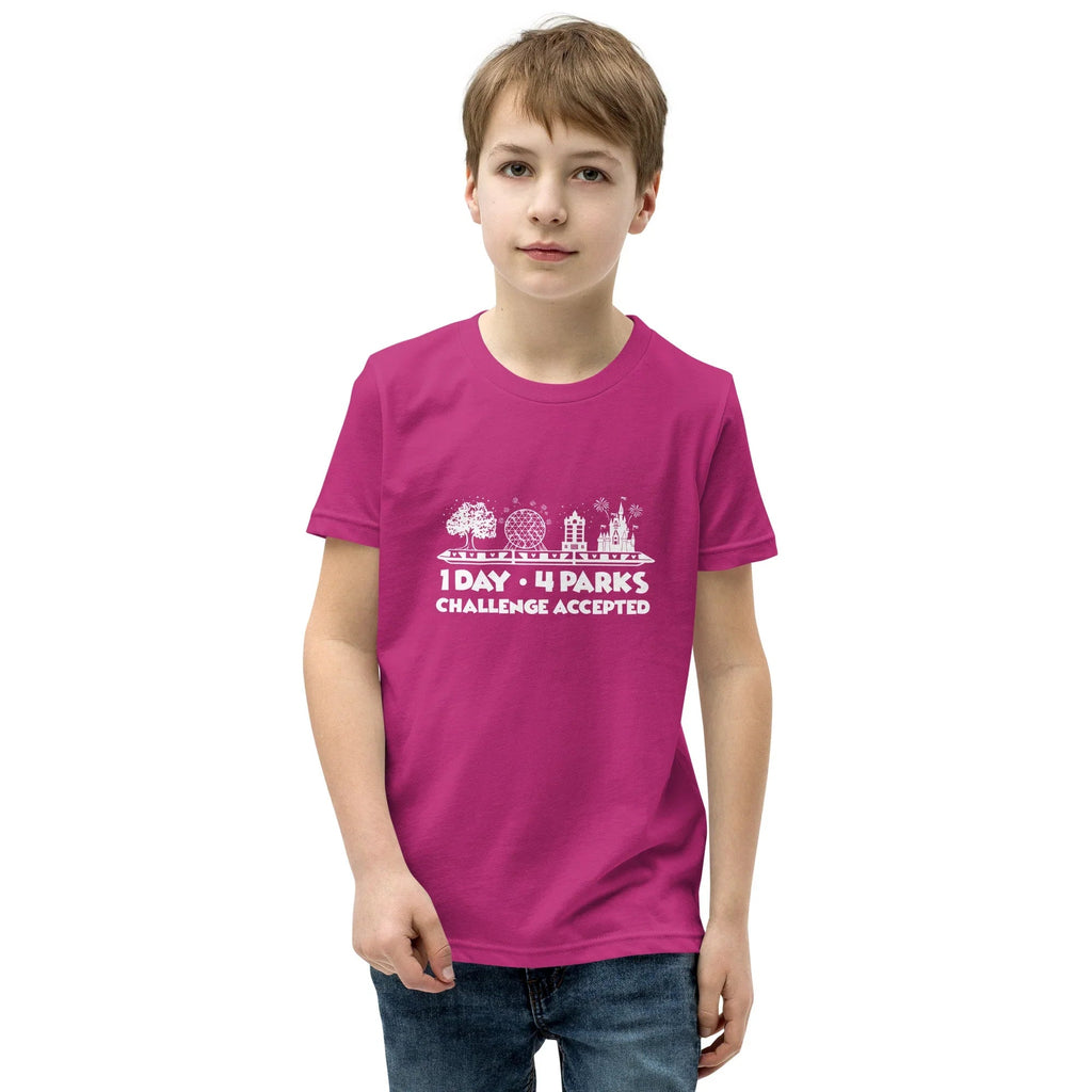 1 Day 4 Parks Challenge Disney t-shirt - White product image 7