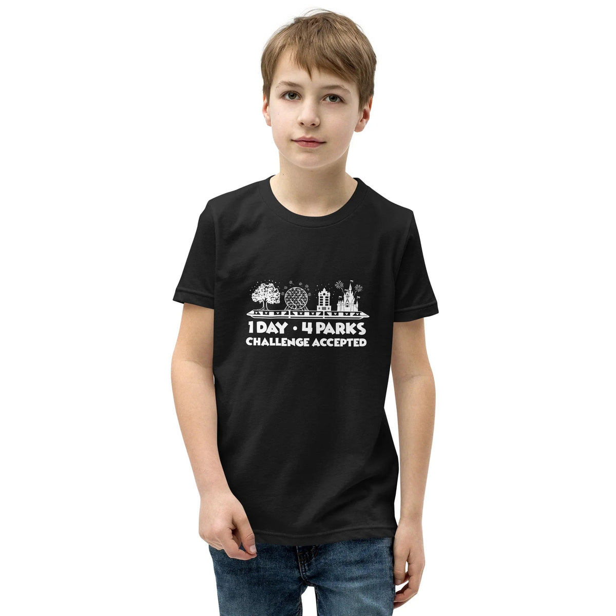 1 Day 4 Parks Challenge Disney t-shirt - White product image 1