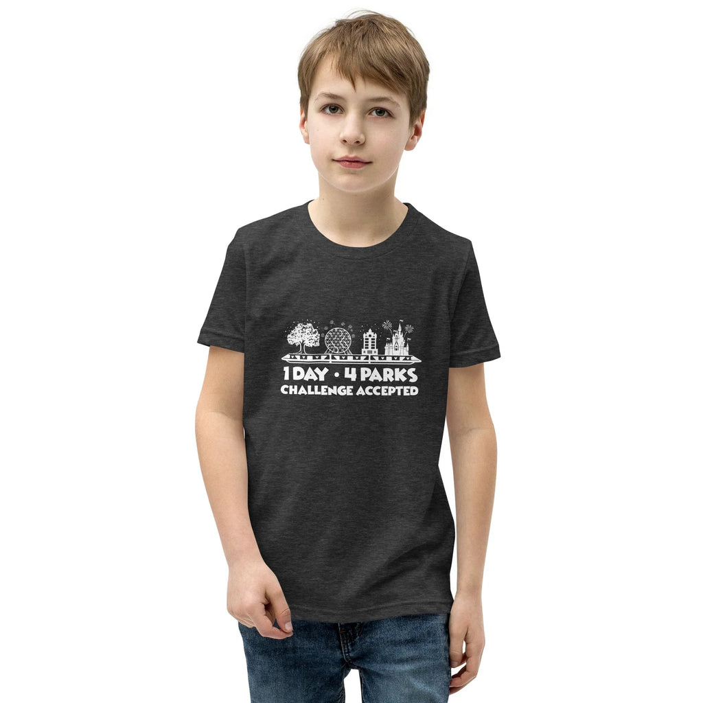 1 Day 4 Parks Challenge Disney t-shirt - White product image 5