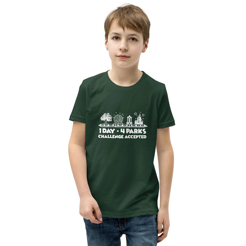 1 Day 4 Parks Challenge Disney t-shirt - White product image 3