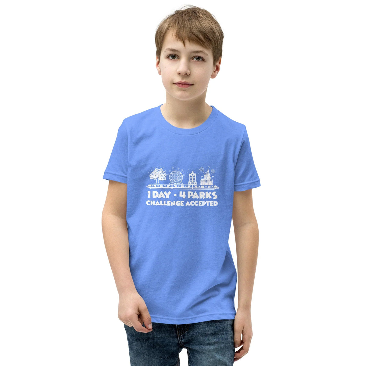 1 Day 4 Parks Challenge Disney t-shirt - White product image 9